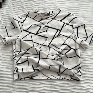 Geometric crop top